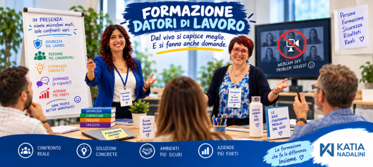 Corso datore di lavoro in presenza con Katia Nadalini e Sara Belli